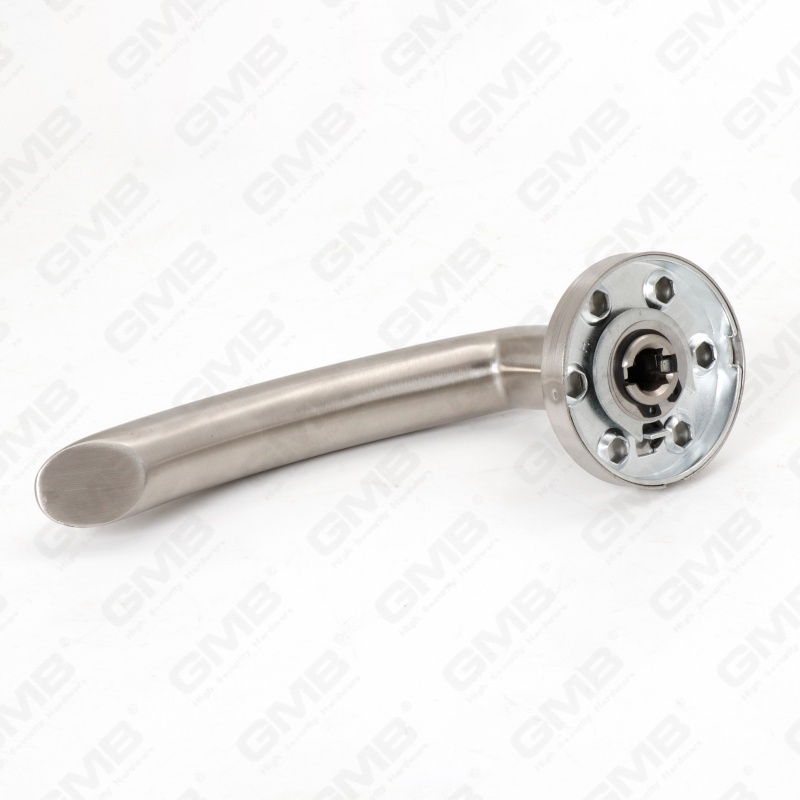 High Quality BS En1906 Grade 4 SUS304 Stainless Steel Entry Round Rose Interior Door Lever Handle (LHT033)