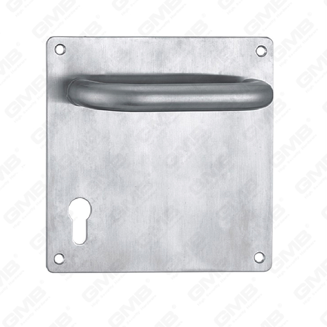 High Quality #304 Stainless Steel Door Handle Round Rose Lever Handle (SH76-SY02-SS)
