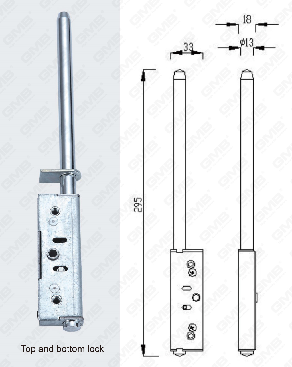 01 High Security Mortise Lock_101 Top and bottom lock-82