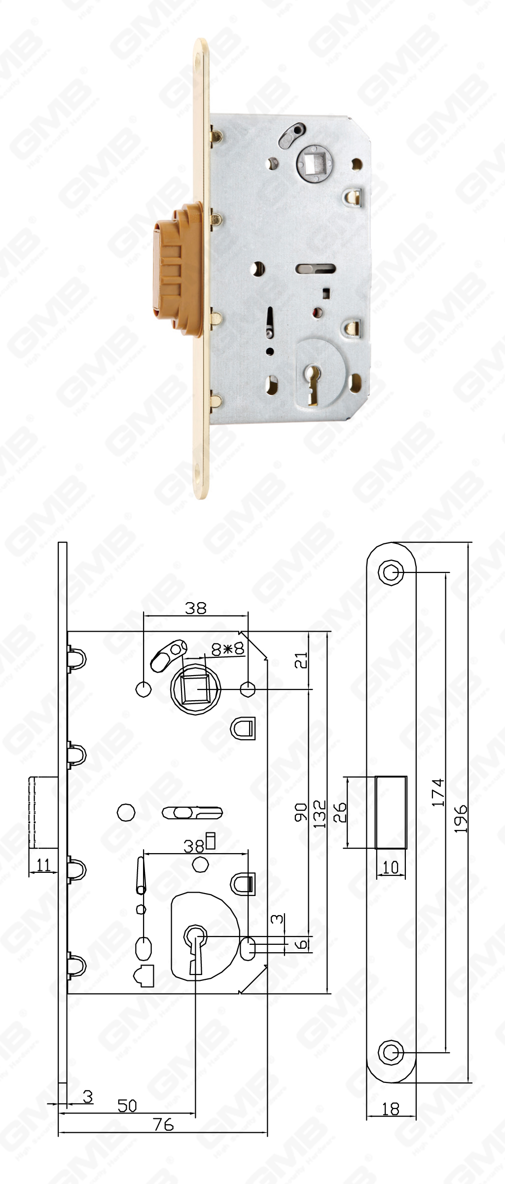 02 Mortise Lock_CX410K-S-70