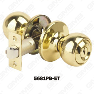  High Security Tubular Knob Lock Series Radius Drive Spindle Tum button function Tubular Knob (5681PB-ET)