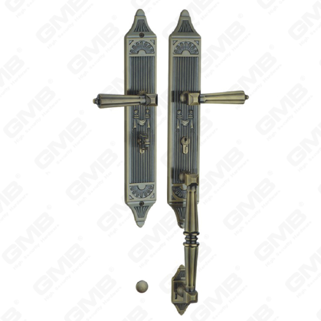 High Security Brass Outside Villa Door Handle Door For Entrance Door (UT9807-AB)