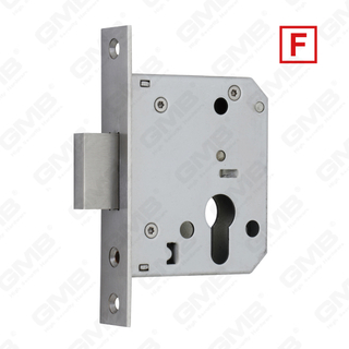 High Security Stainless Steel Mortise Door cylinder hole Lock Body for external fire and smoke protection doors (55ZD)