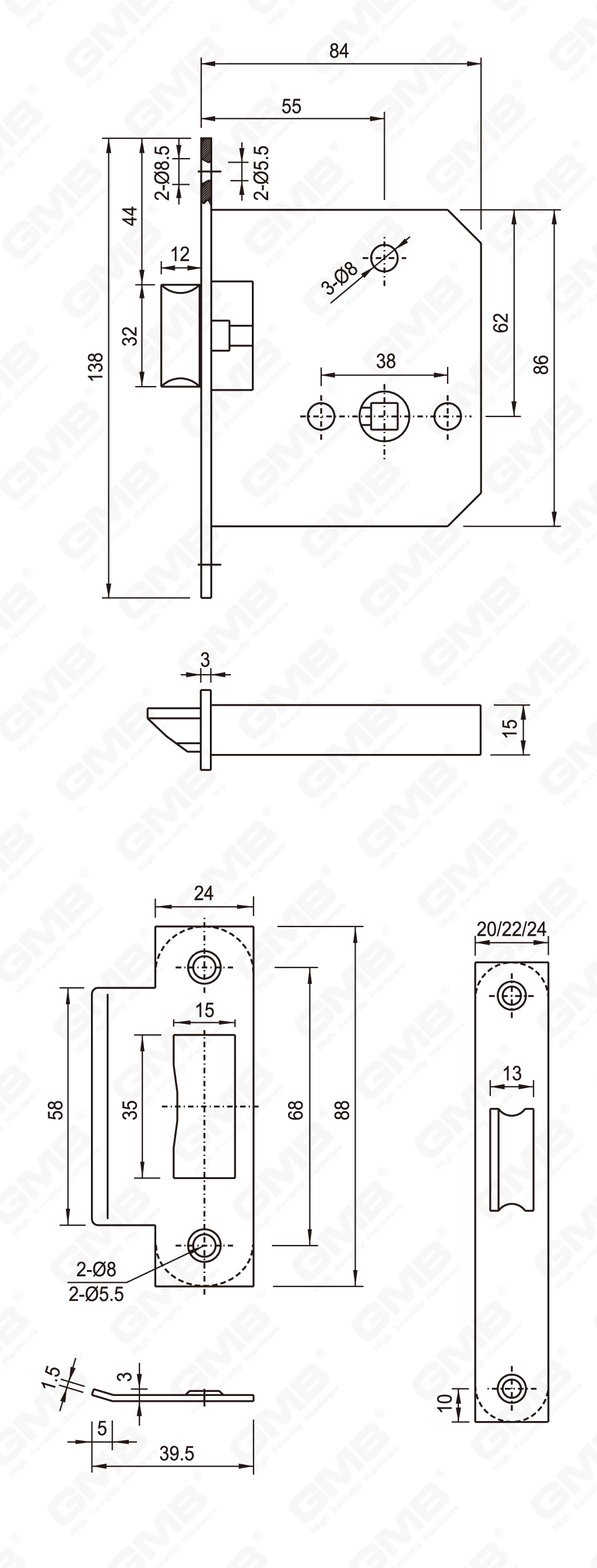 04 Stainless steel lock_55ZL-15