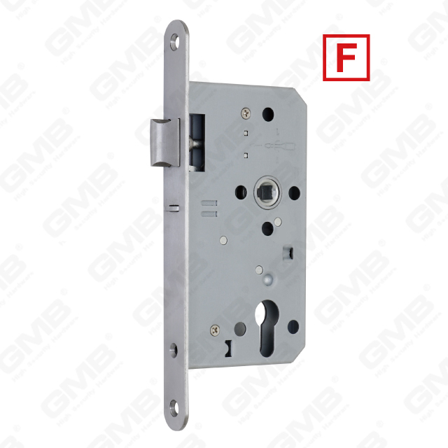High Security Stainless Steel Mortise Door cylinder hole Lock Body for external fire and smoke protection doors (6072NF)