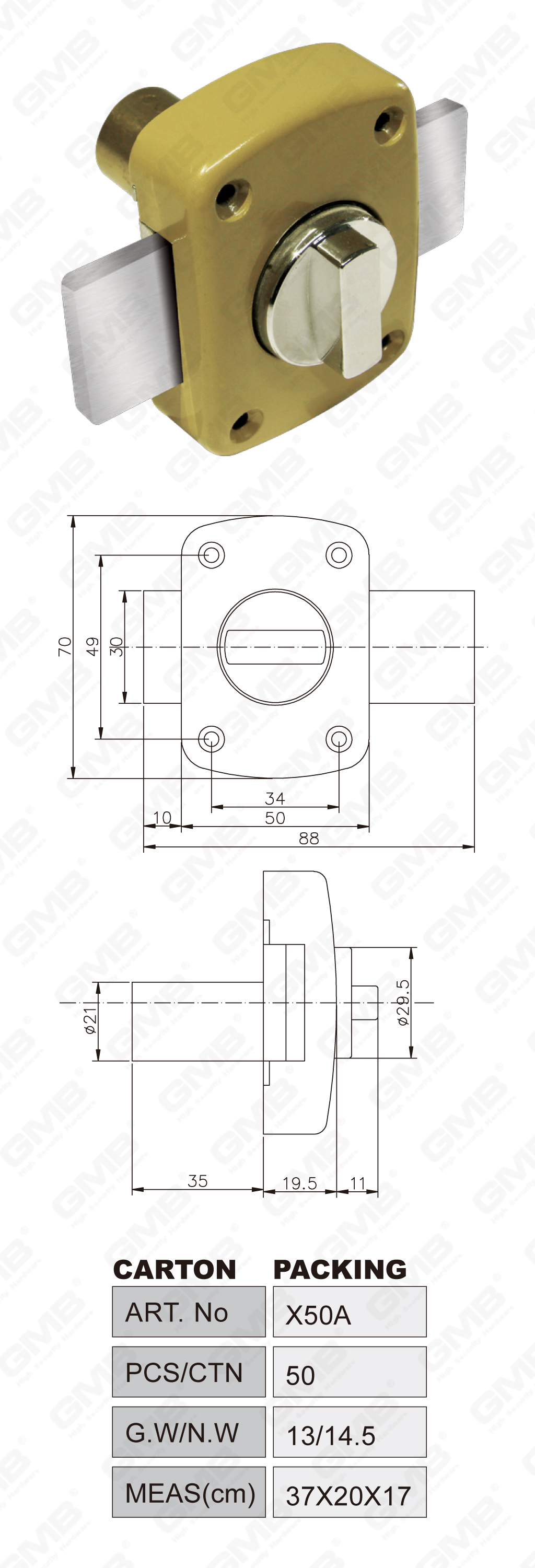 05 Rim Lock_X50A-20