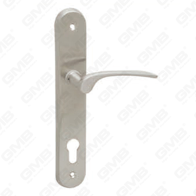 Door Handle Pull Wooden Door Hardware Handle Lock Door Handle on Plate for Mortise Lockset by Zinc Alloy or Steel Door Plate Handle (215043)