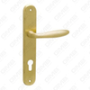 Door Handle Pull Wooden Door Hardware Handle Lock Door Handle on Plate for Mortise Lockset by Zinc Alloy or Steel Door Plate Handle (6150)