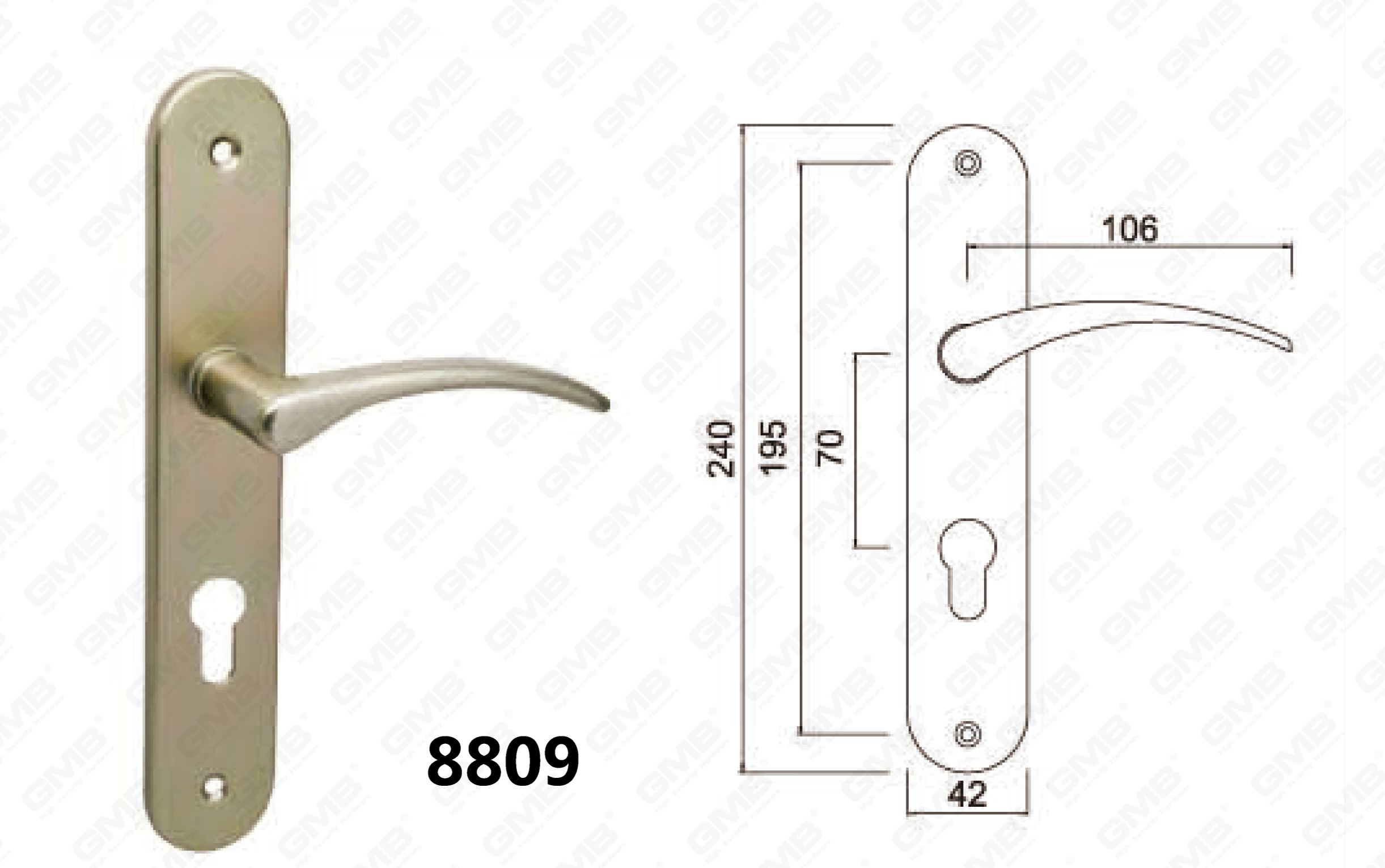 8809Handle on Plate