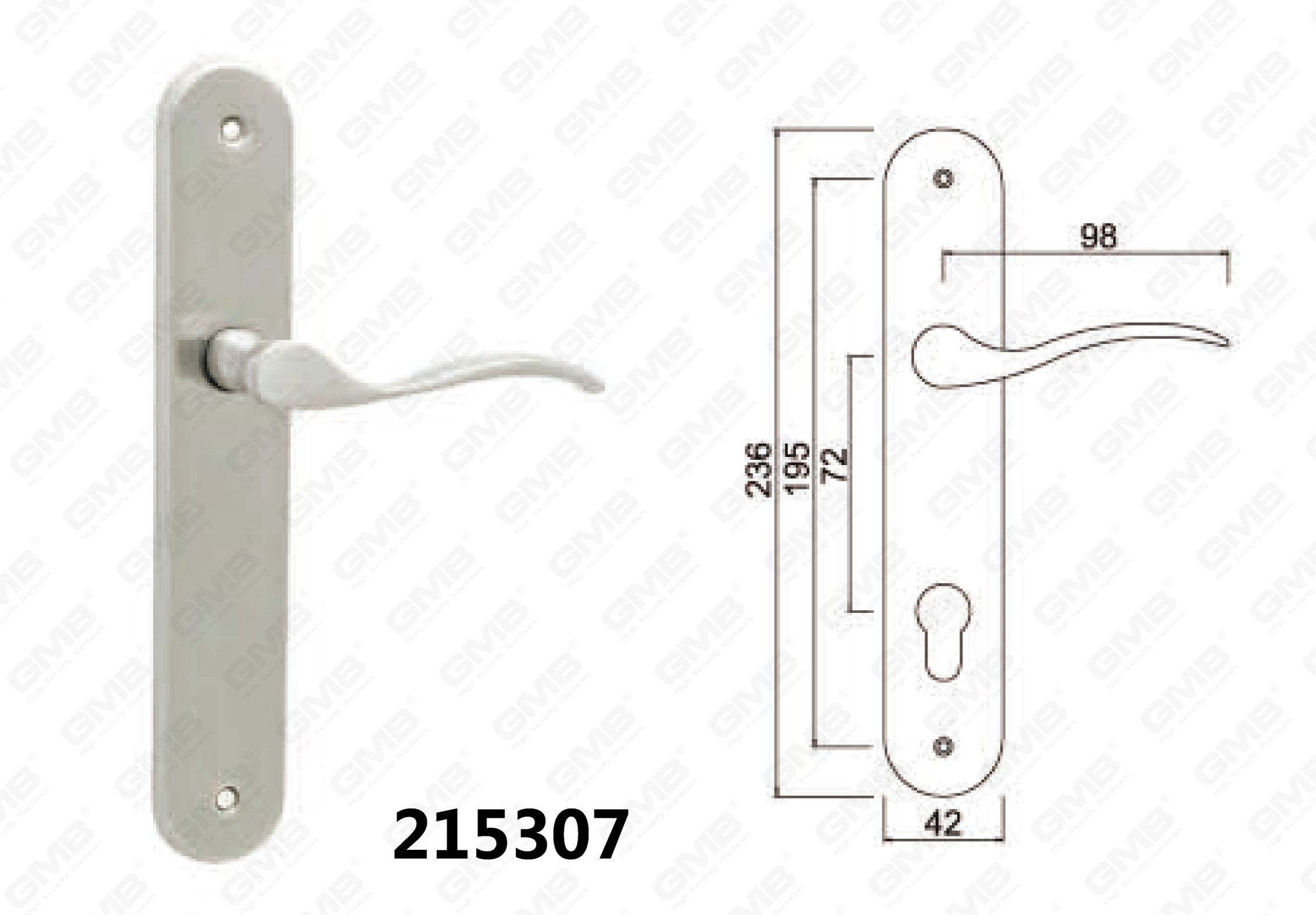 215307 Door Hardware Handle Lock Door Handle