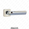 Zamak Zinc Alloy Aluminum Rosette Door Handle with Round Rosette (Z04225)