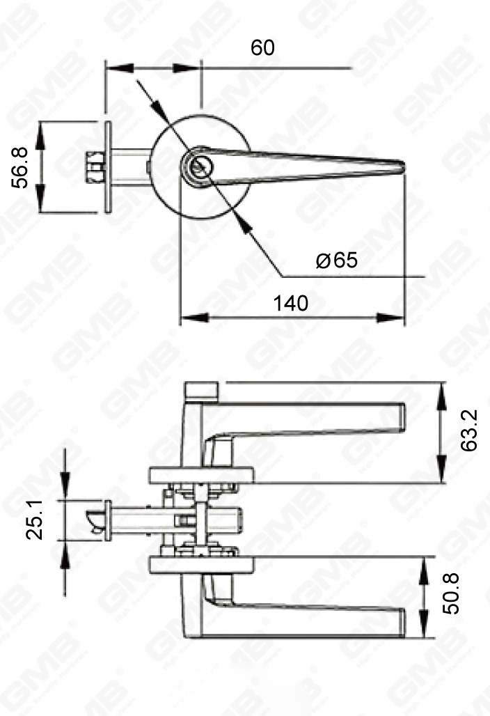 02 Heavy-Duty Tubular Lever Lock Series-28
