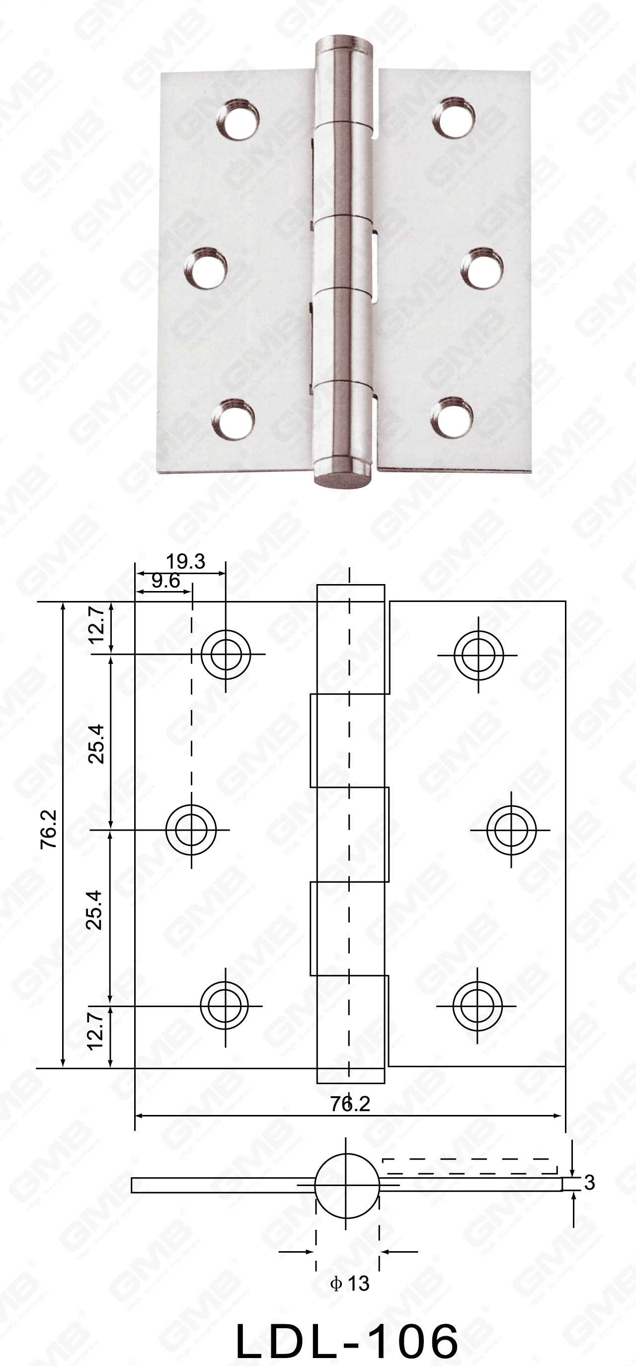 Stainless Steel Hinge Series_LDL-106-17