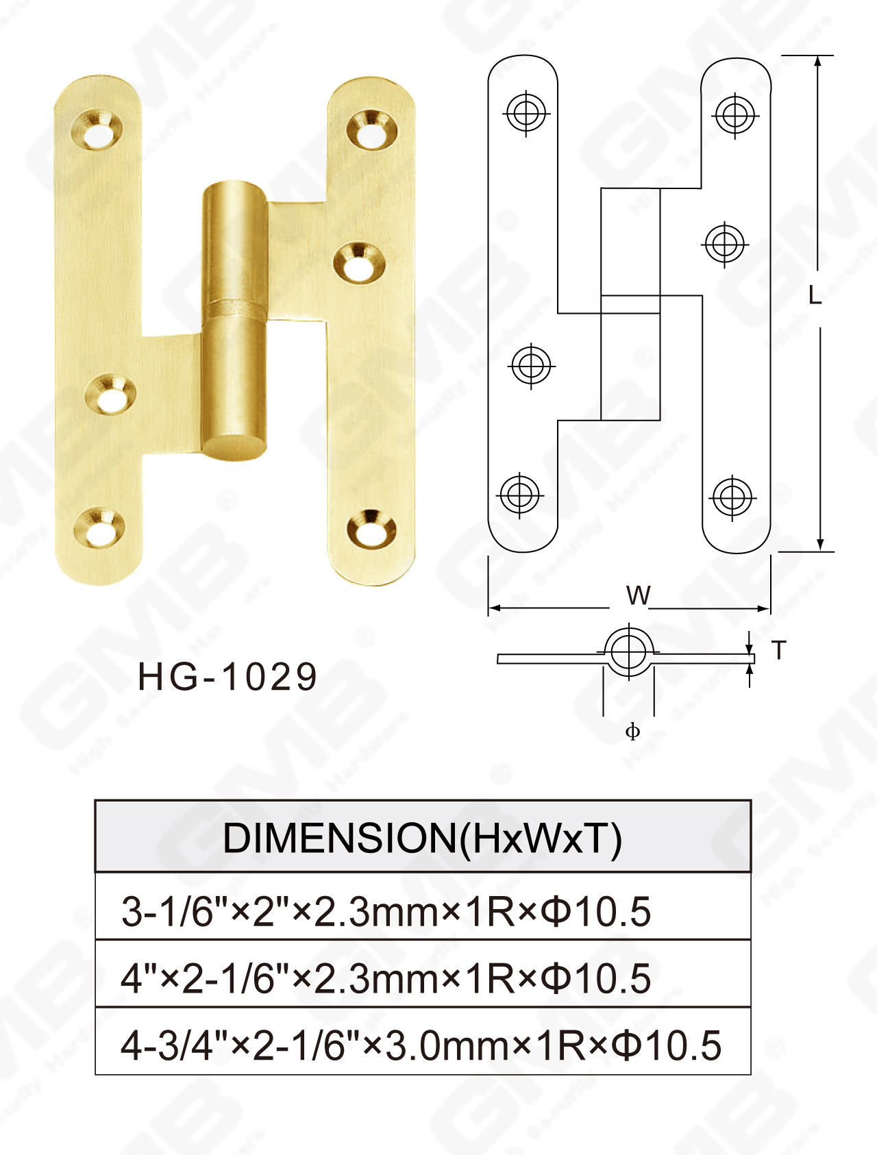 Brass Hinge Series_HG-1029-63