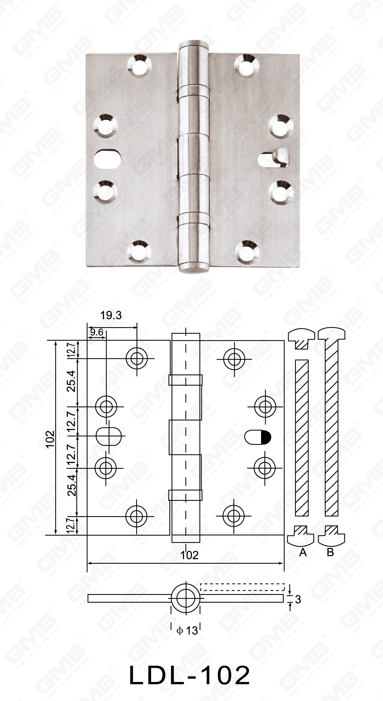 Stainless Steel Hinge Series_LDL-102-05