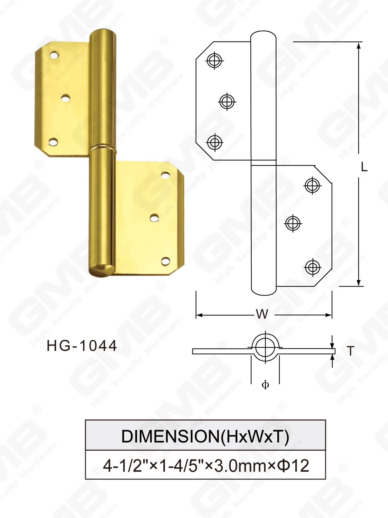 Brass Hinge Series_HG-1044-85