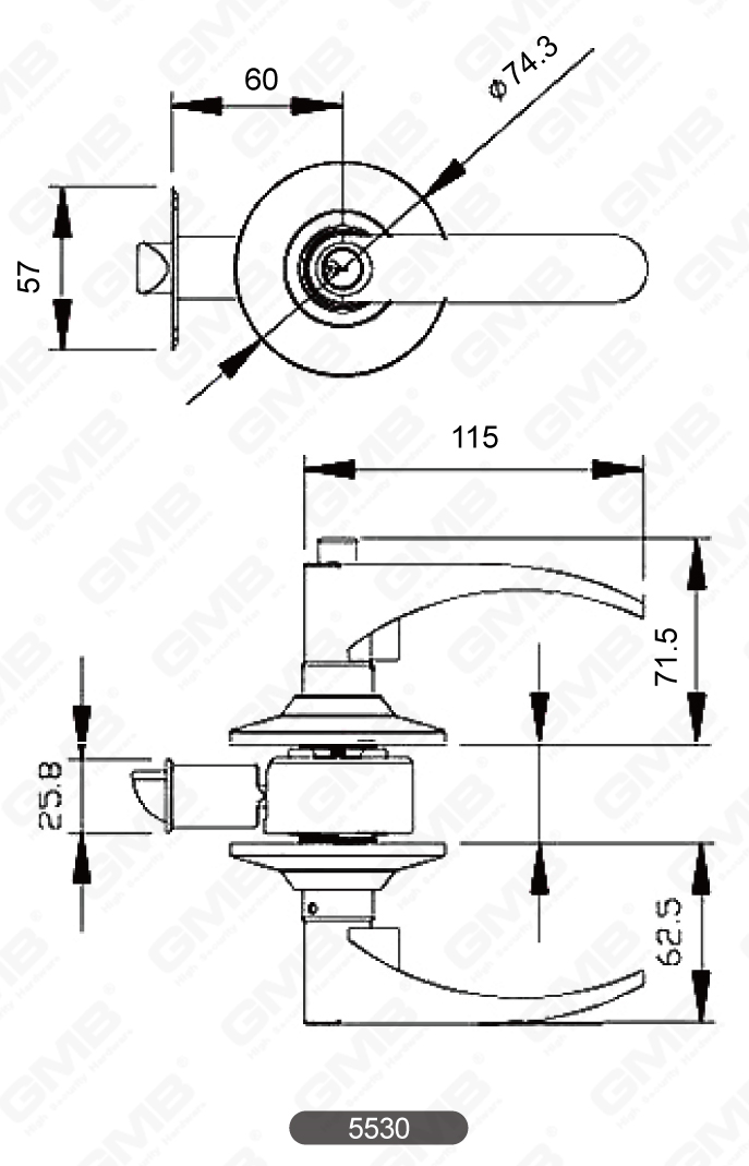 07 Cylindrical Lever Lock Series-08