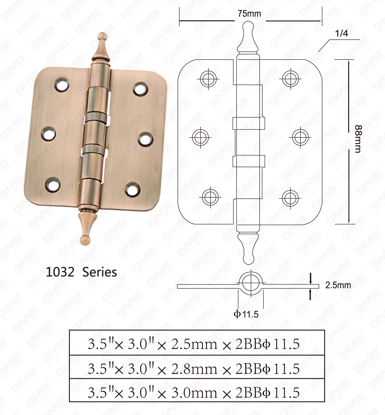 Steel Hinge Series_1032-66