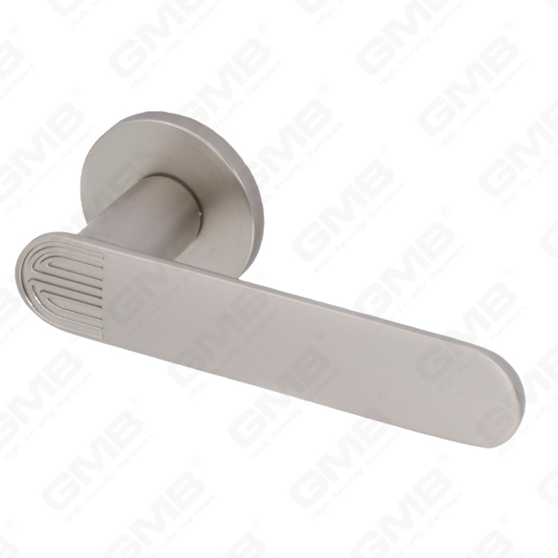 New Modern House Decoration Aluminum Door Handle on Round Rosette