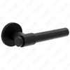 Modern Simple Solid Zinc Alloy Split Door Lock Handle on Round Rosette（Z062410）