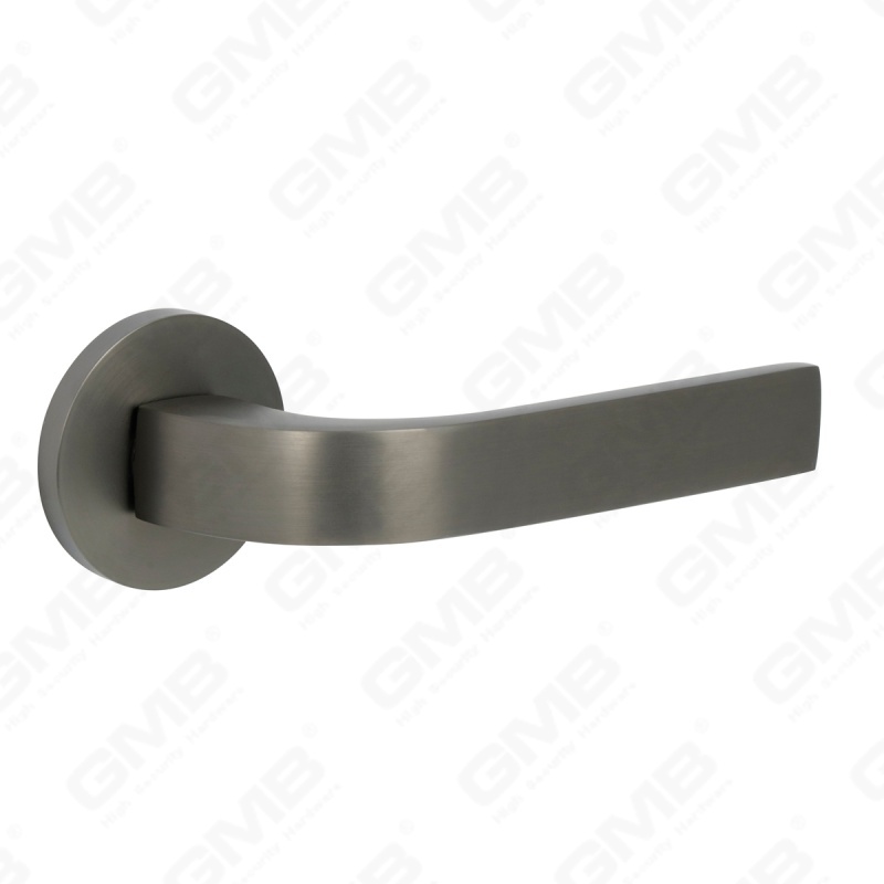 New Modern House Decoration Aluminum Door Handle on Round Rosette