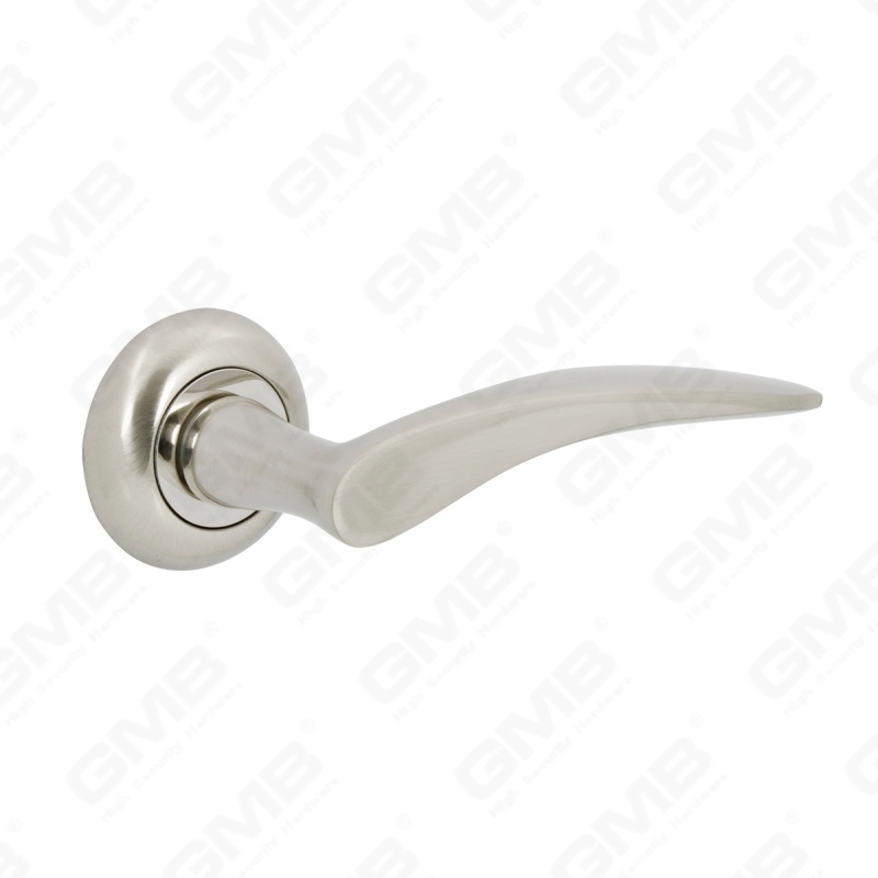New Modern House Decoration Aluminum Door Handle on Round Rosette