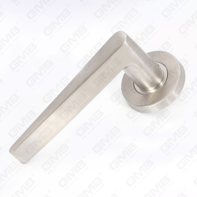 High Quality BS En1906 Grade 4 SUS304 Stainless Steel Entry Round Rose Interior Door Lever Handle (LHT016)