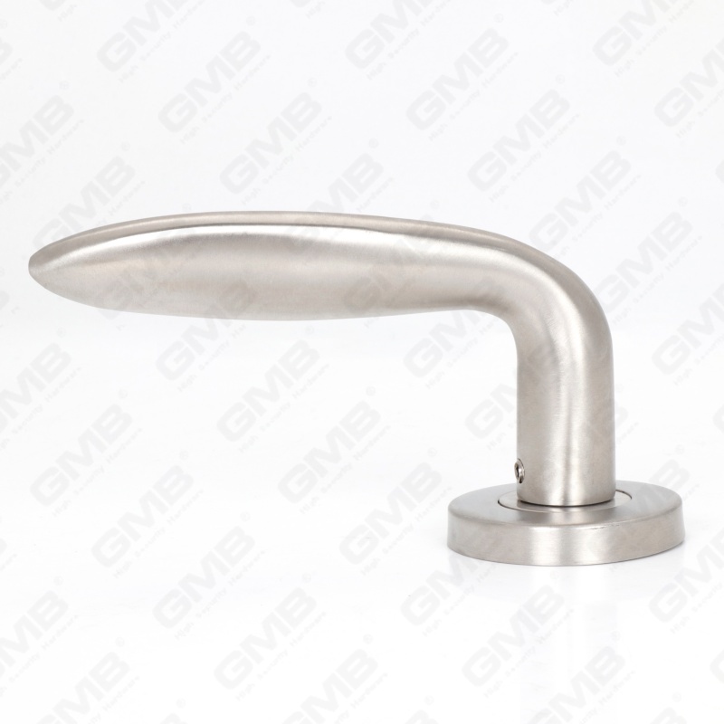 High Quality BS En1906 Grade 4 SUS304 Stainless Steel Entry Round Rose Interior Door Lever Handle (LHT030)
