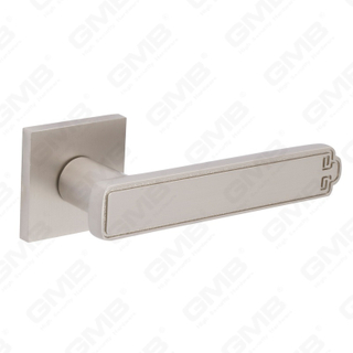 New Modern House Decoration Aluminum Door Handle on Round Rosette
