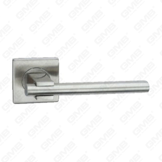 High Quality #304 Stainless Steel Door Handle Round Rose Lever Handle (SH97-SYY41-SS)