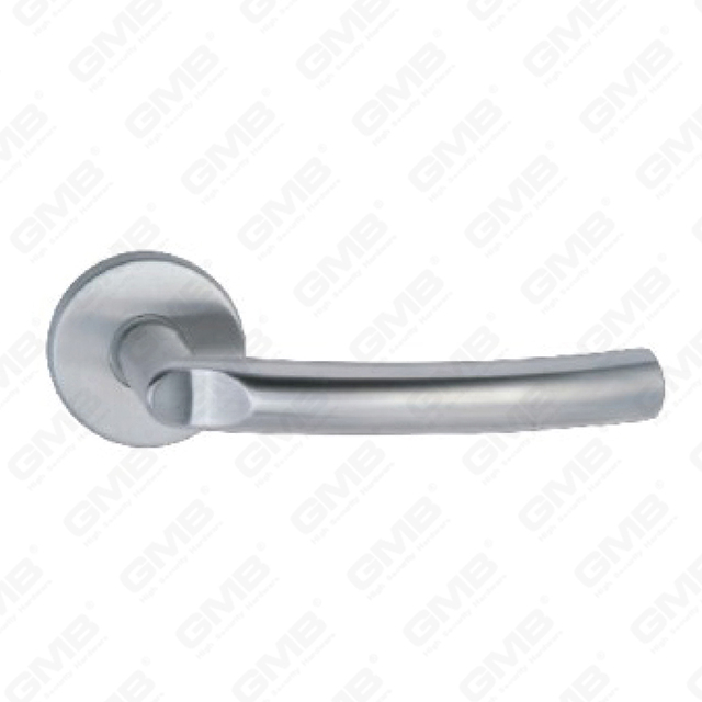 High Quality #304 Stainless Steel Door Handle Round Rose Lever Handle (SH99-SY21-SS)