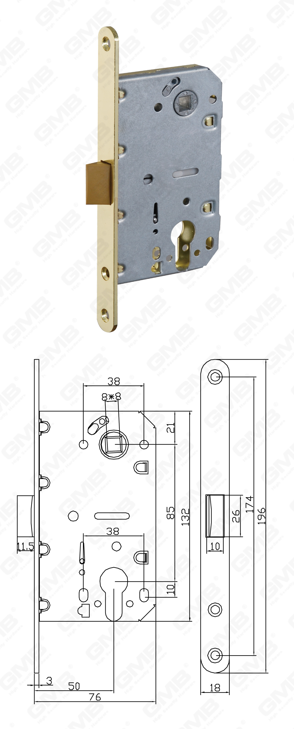 02 Mortise Lock_410C-S-50