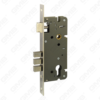 High Security Mortise Lock Body Brass OR Steel deadbolt Brass or Zamak latch 3 square ROD Door Lock (7018-3F)