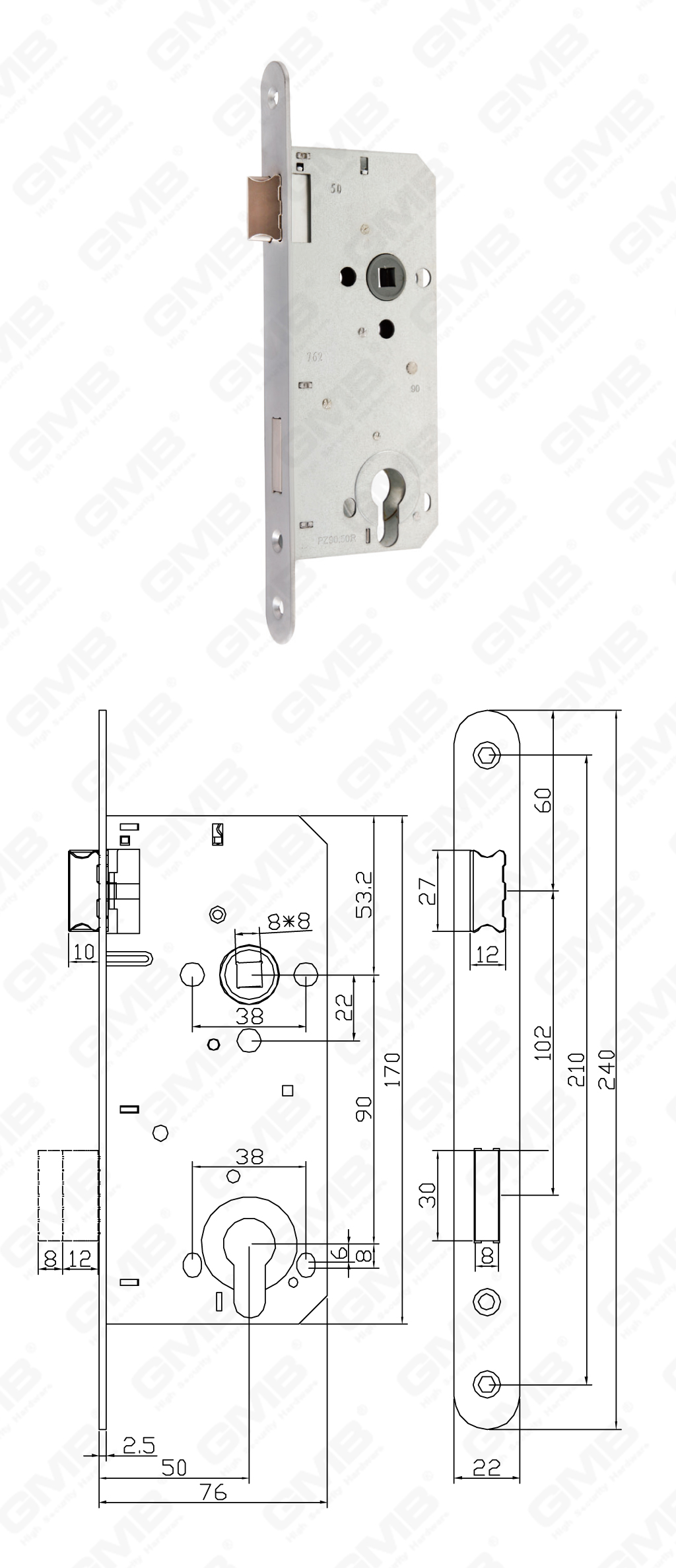 02 Mortise Lock第二部分_PZ90.50R-106