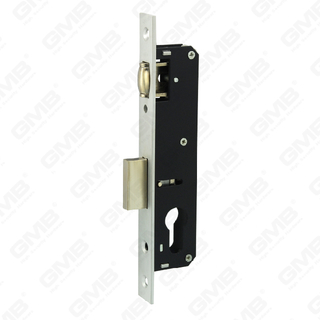 High Security Aluminum Door Lock Narrow Lock cylinder hole roller latch Aluminum forend Lock Body (AL720R)