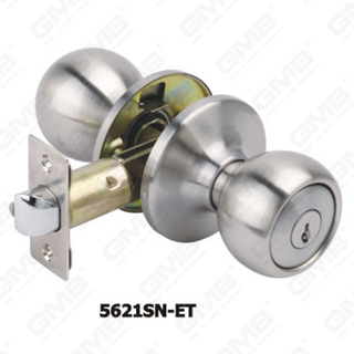 All steel rack and cam mechanism provide long lifetime ANSI Standard Tubular Knob lock (5621SN-ET)