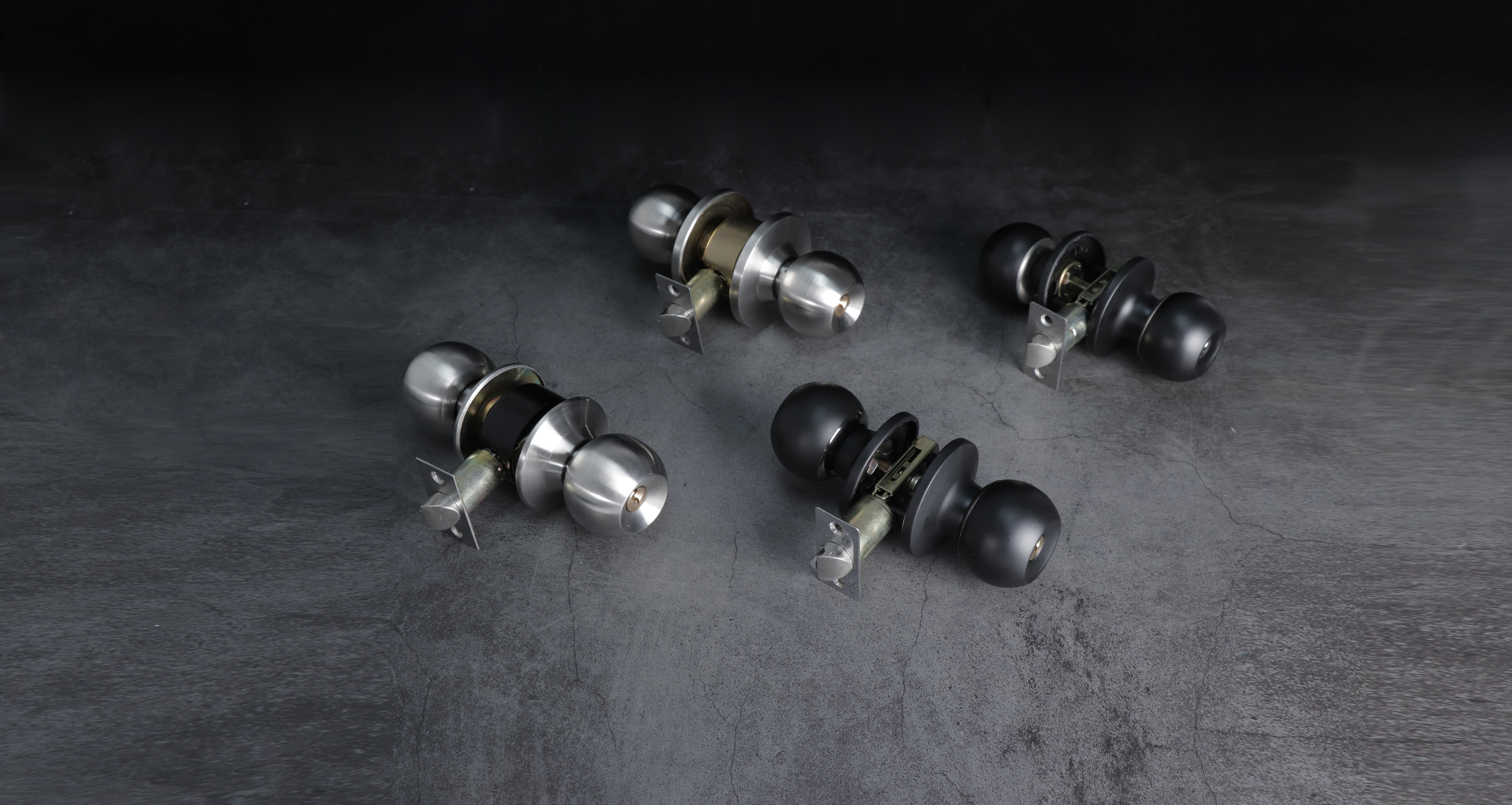 ANSI Standard Tubular Knob Lock Series Radius Drive Spindle Tubular Knob Special Design for Standard Duty Tubular Knob (5602PB-BK)