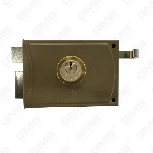 Security Nigh Latch Lock Steel Deadbolt key hole Zamak Latch Zamak Pull Rod Rim Lock Rim Cylinder Lock (G720)