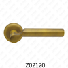 Zamak Zinc Alloy Aluminum Rosette Door Handle with Round Rosette (Z02120)