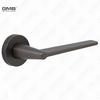 Modern Simple Solid Zinc Alloy Split Door Lock Handle on Round Rosette（Z062403）