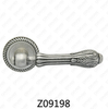 Zamak Zinc Alloy Aluminum Rosette Door Handle with Round Rosette (Z09198)