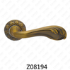 Zamak Zinc Alloy Aluminum Rosette Door Handle with Round Rosette (Z08194)