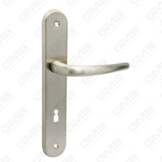 Door Handle Pull Wooden Door Hardware Handle Lock Door Handle on Plate for Mortise Lockset by Zinc Alloy or Steel Door Plate Handle (215030)