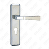 Door Handle Pull Wooden Door Hardware Handle Lock Door Handle on Plate for Mortise Lockset by Zinc Alloy or Steel Door Plate Handle (TM401072-KC)