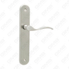 Door Handle Pull Wooden Door Hardware Handle Lock Door Handle on Plate for Mortise Lockset by Zinc Alloy or Steel Door Plate Handle (215307)