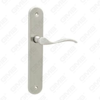 Door Handle Pull Wooden Door Hardware Handle Lock Door Handle on Plate for Mortise Lockset by Zinc Alloy or Steel Door Plate Handle (215307)