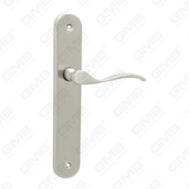 Door Handle Pull Wooden Door Hardware Handle Lock Door Handle on Plate for Mortise Lockset by Zinc Alloy or Steel Door Plate Handle (215307)