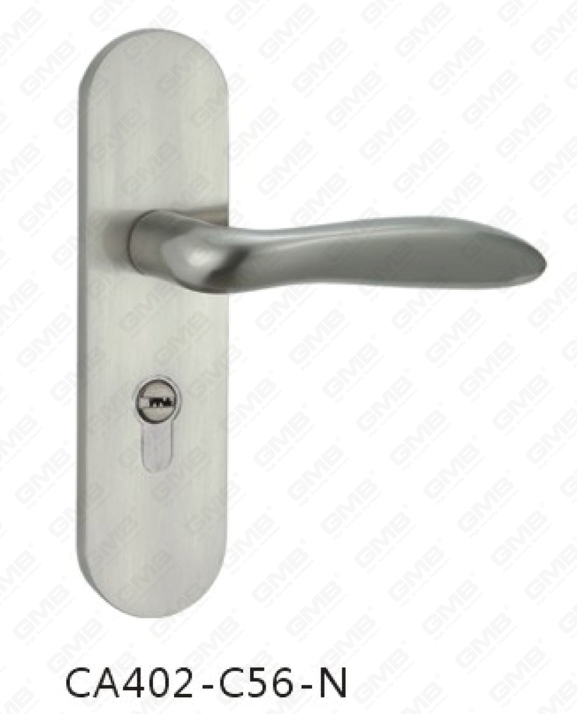 CA402-C56-NHardware Handle Lock Door Handle on Plate 