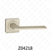 Zamak Zinc Alloy Aluminum Rosette Door Handle with Round Rosette (Z04218)