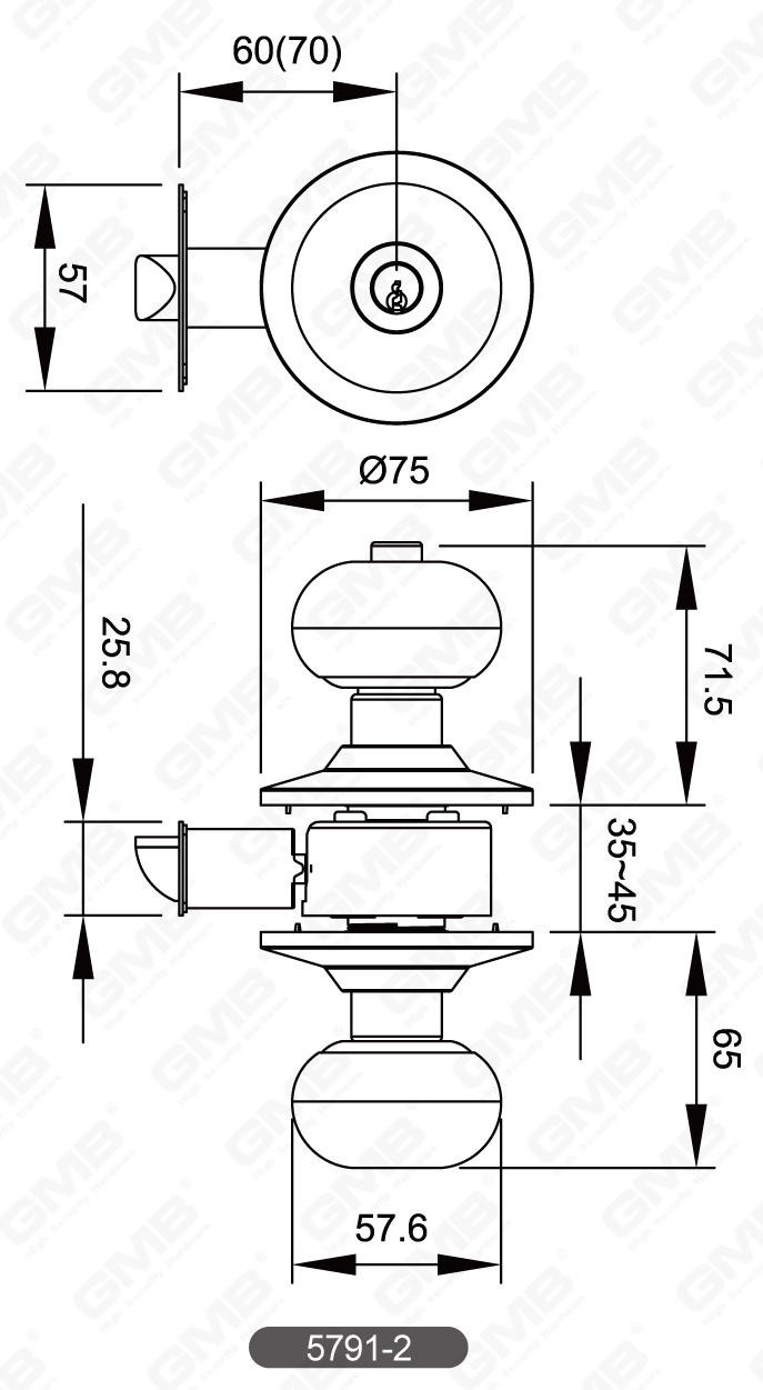 05 Cylindrical Knob Lock Series-08